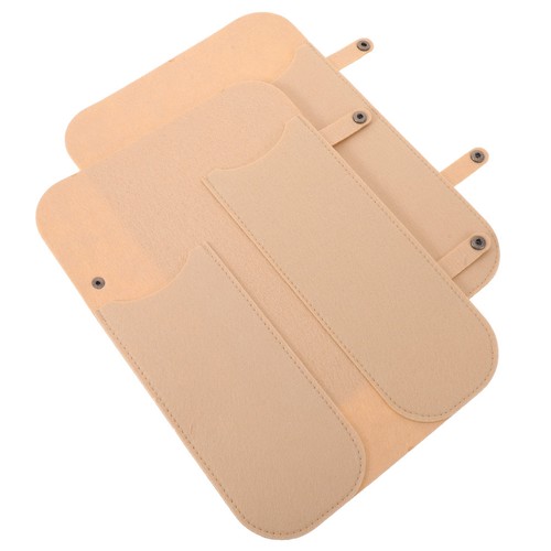 Khaki felt curling - felt,