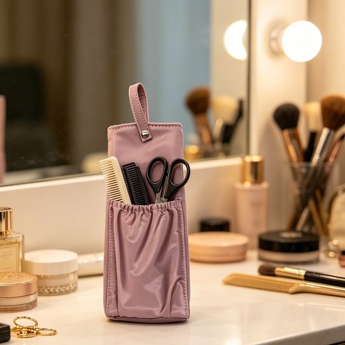 Curling iron storage - iron, pouch